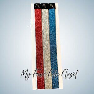 NEW*** Easton GLITTER Elastic Hair Headbands (Set of 3)